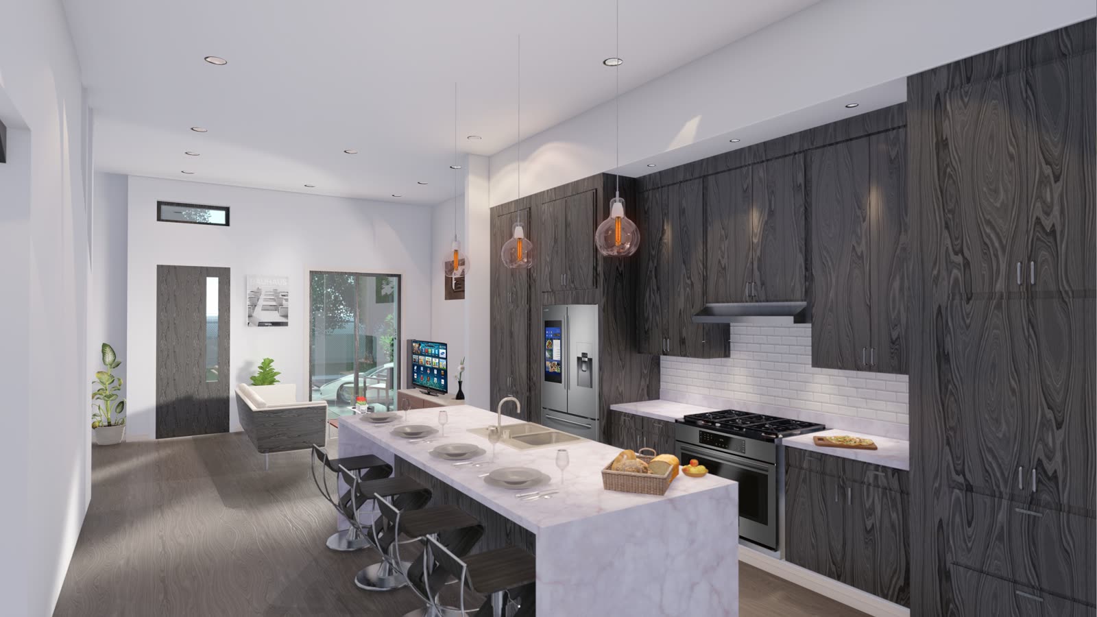 The Bristol kitchen rendering