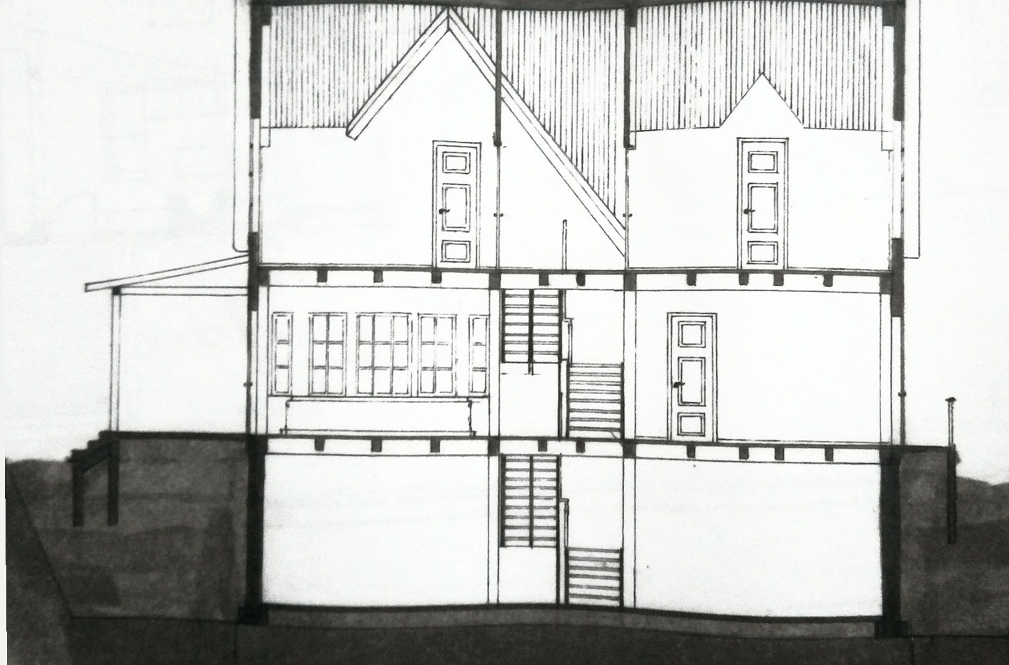 Building section drawing