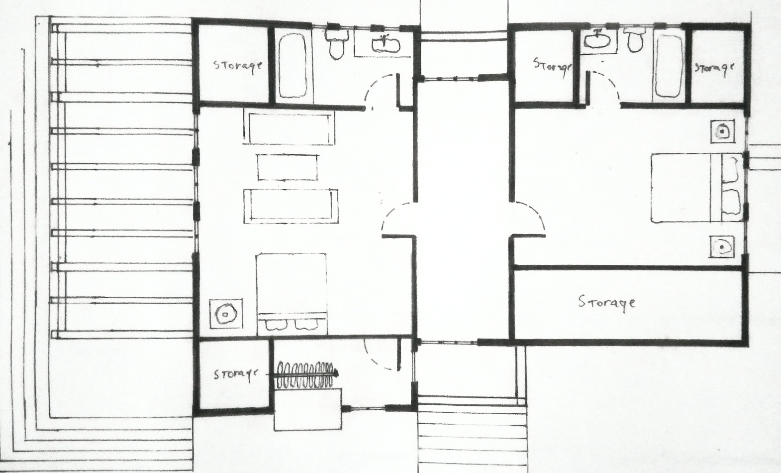 Second floor plan drawing